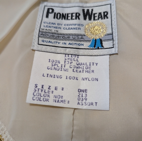 Western Fringe Leather Boho Collar - Picture 7 of 8